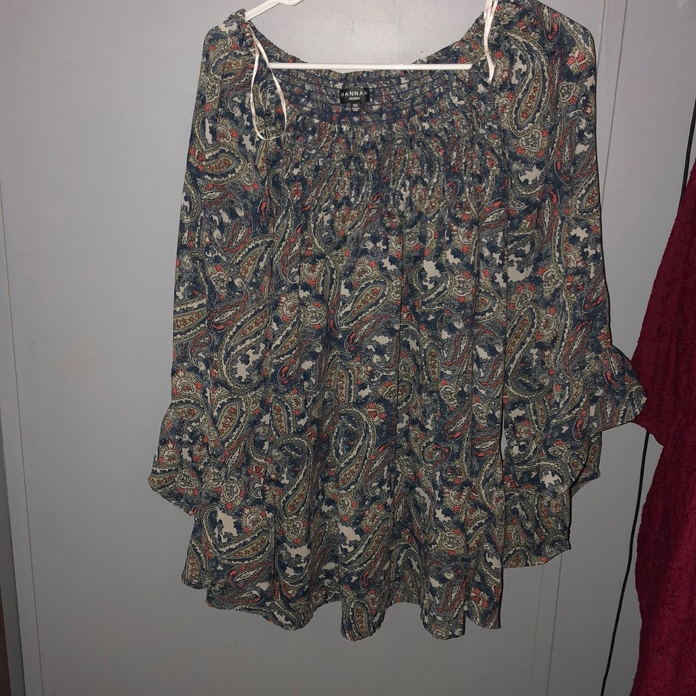 Plus size floral top